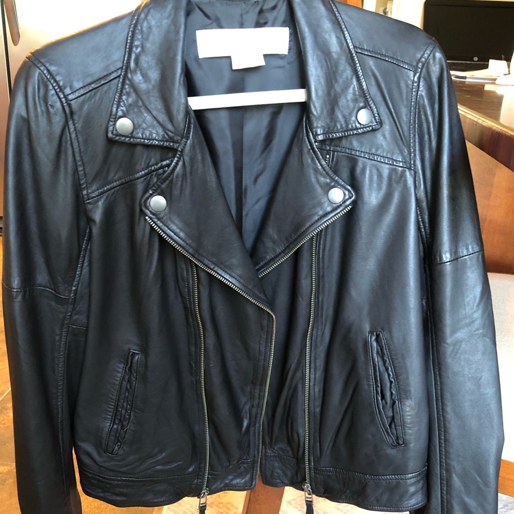 Stunning butter soft leather moto jacket M